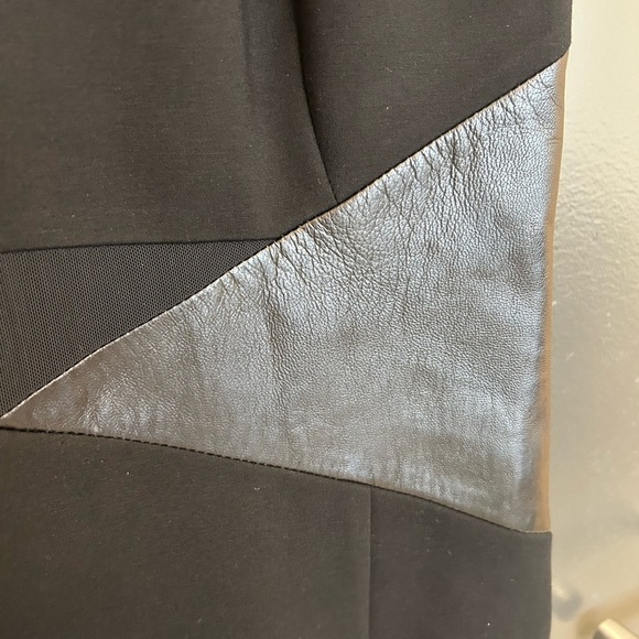 Danier Shift leather panel dress size 8 (12 UK) Italian leather made in 🇨🇦EUC - Picture 13 of 16